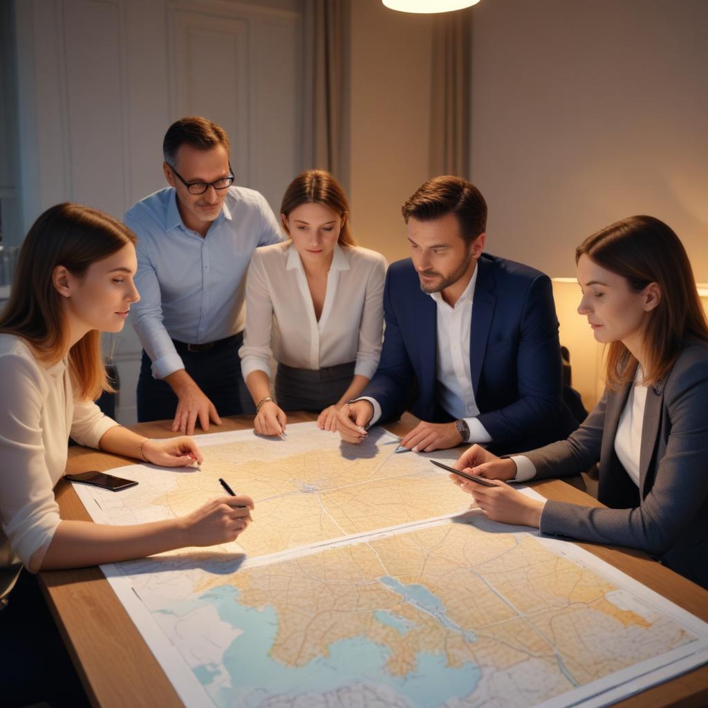 Conseiller immobilier expert en consultation avec des clients en Île-de-France 2026